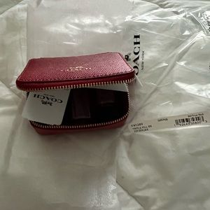 COPY - NWT Coach Red TRIPLE PILL BOX